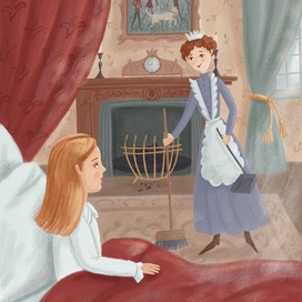Иллюстрация для книги «Таинственный сад» Френсис Бернетт