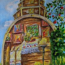 Тихо в маленькой церквушке
