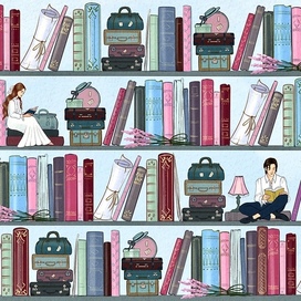 Форзац для книги о книжном магазине