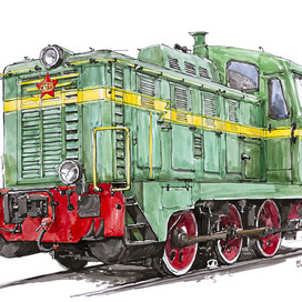 маневровый тепловоз ТГМ-1 