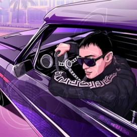Портрет в стиле GTA