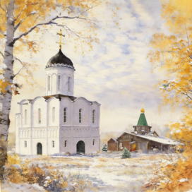 Покровский Хотьков монастырь. Ноябрь