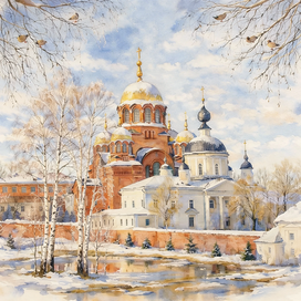 Покровский Хотьков монастырь. Март