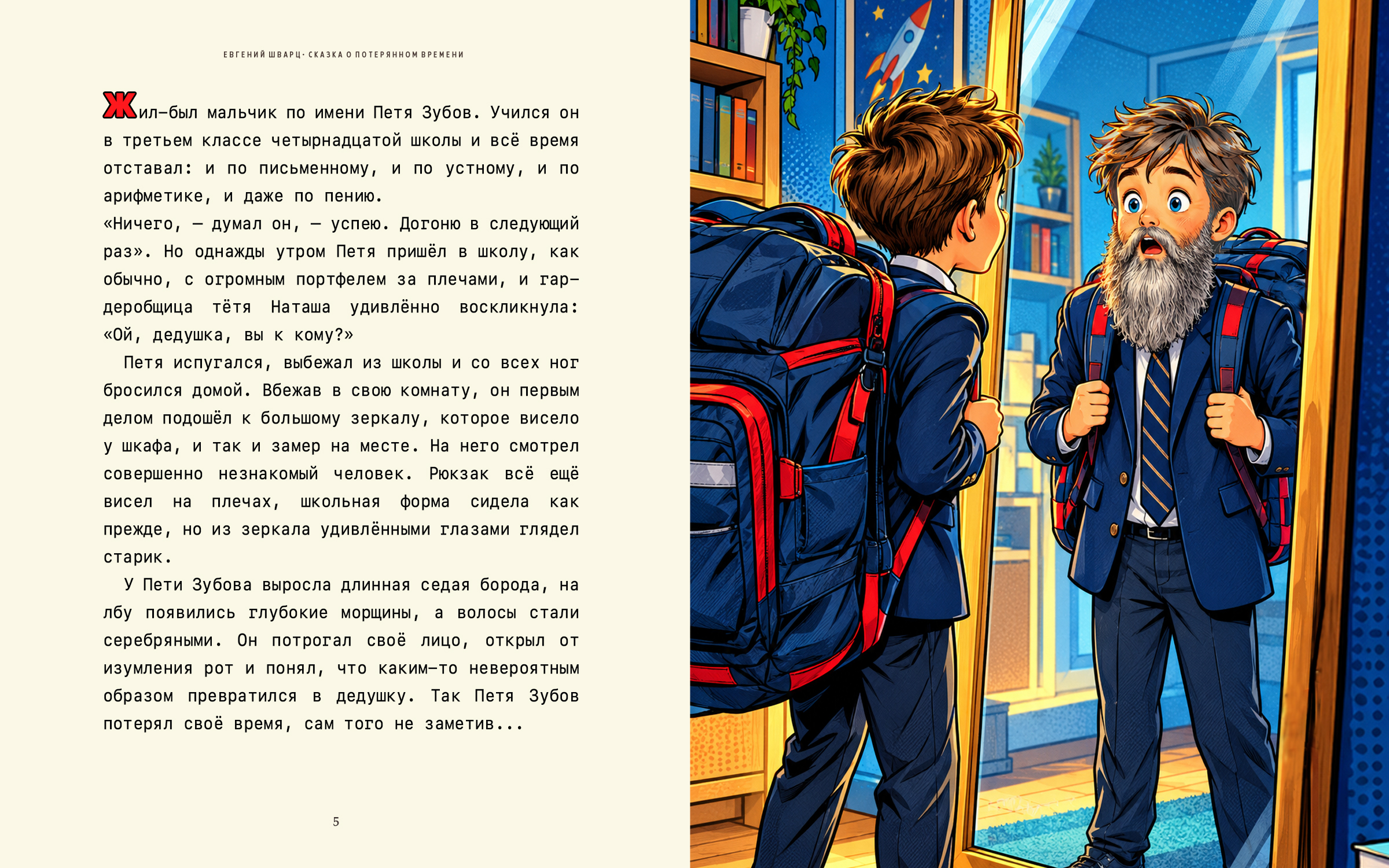 Иллюстрация к книге «Сказка о потерянном времени»