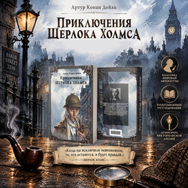 Обложка для книги "Приключения Шерлока Холмса"