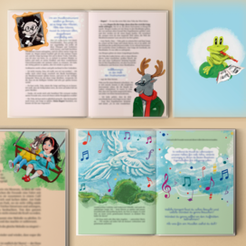 Детские иллюстрации к книге о музыке