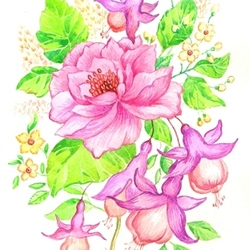 Цветы (открытка)