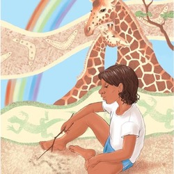 Иллюстрация к рассказу Ирины Вайсерберг  "Коробочка с радугой"