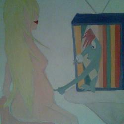 Из телевизора