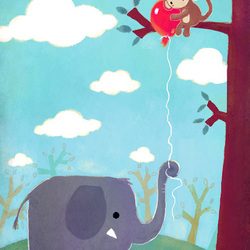Слон и шарик