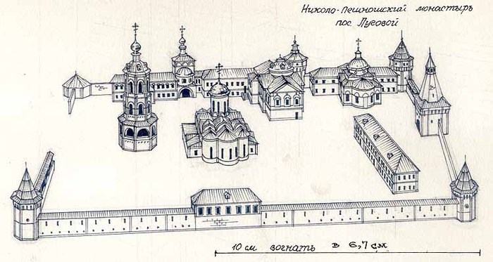 Николо угрешский монастырь схема зданий и сооружений