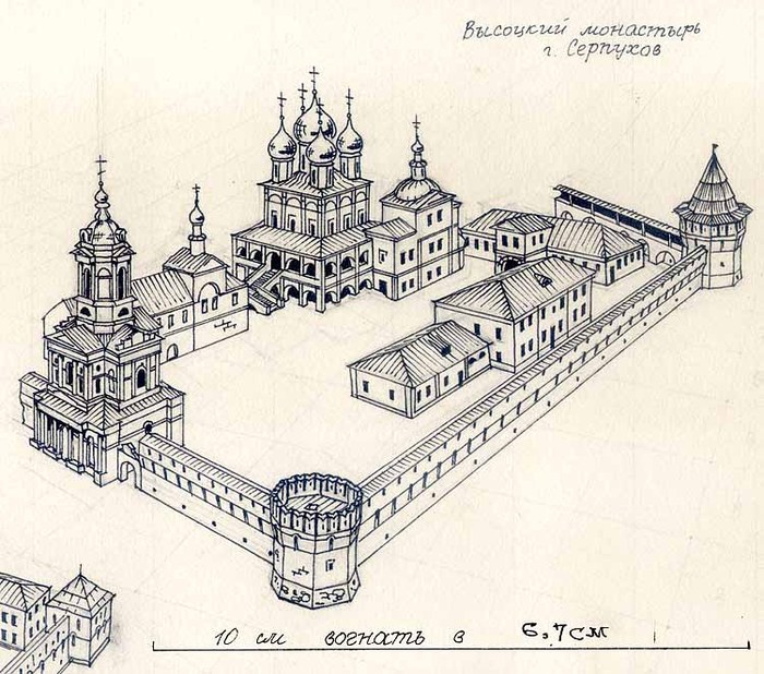 План Высоцкого монастыря в Серпухове. Высоцкий монастырь серпухов расписание