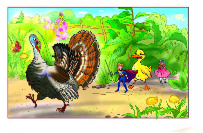 Иллюстрация бибигон в стиле книжная графика | Illustrators.ru