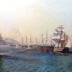 Айвозовский Черноморский флот в Феодосии (копия 2011г.)