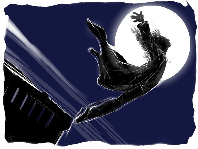 Рисунок человек падает с крыши