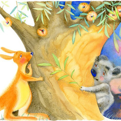 Иллюстрация к деткой книжке про кенуренка Бамси