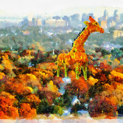 Urban giraffe.