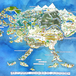 Карта острова Синего Солнца