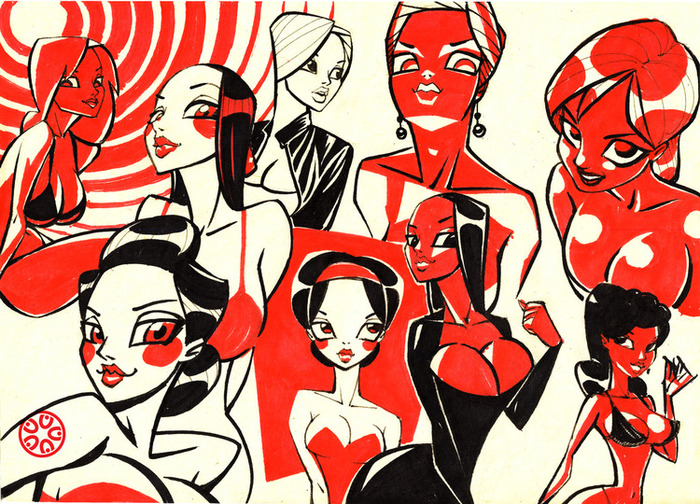 Collection of works by skared