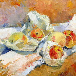 крымские персики в салфетках