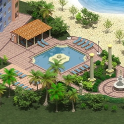 beach isometric