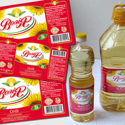 Этикетка на подсолнечное масло