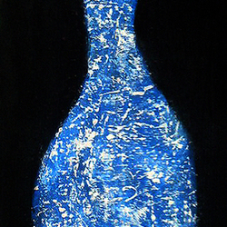 Синяя ваза