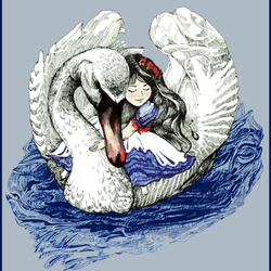 Девочка и лебедь