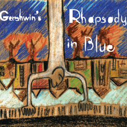 illustration for Gershwin's "Rapsody in blew"