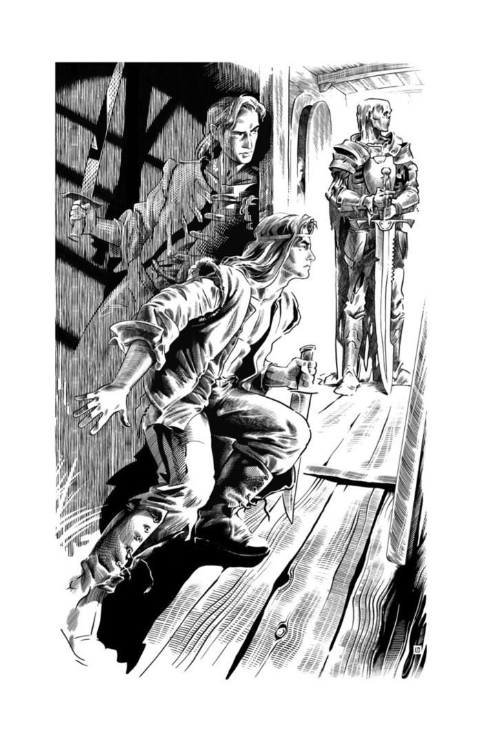 Иллюстрация Не ждали! ))) в стиле книжная графика | Illustrators.ru