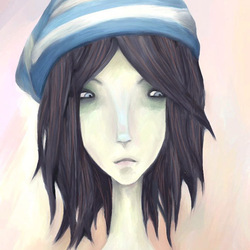 девочка в шапке