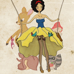 pin-up snow white