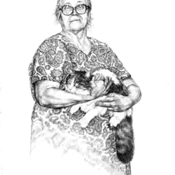 Портрет бабушки с котом