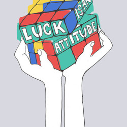 Плакат. Luck is an attitude