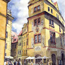 Prague Karlova Street Hotel U Zlate Studny