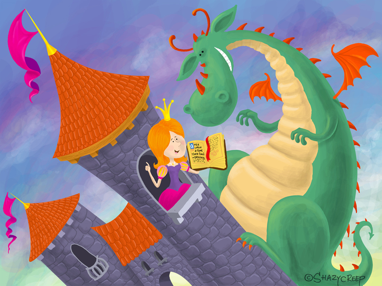 Спасите принцессу читать. Принцесса и дракон. Сказочный дракон. Сказки о драконах. Принцесса в замке и дракон.