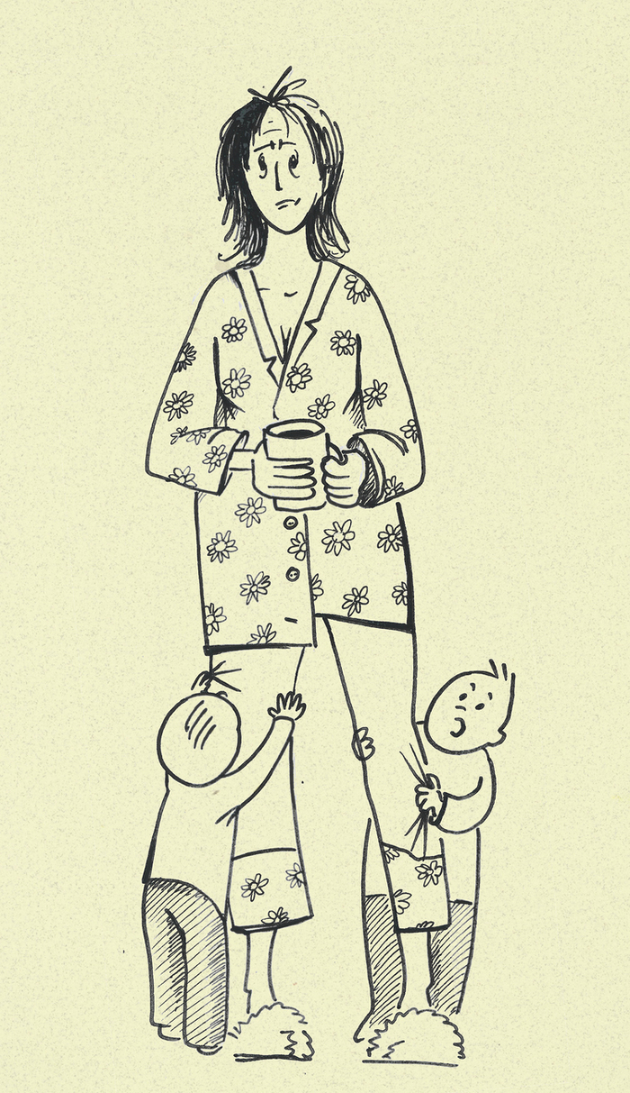 Мать и дитя карикатура