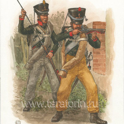 Русские пехотинцы. 1812