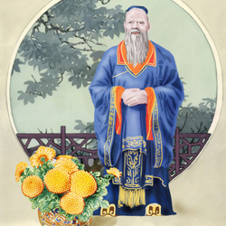конфуций(портрет по воображению)