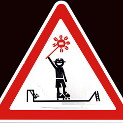 дорожный знак ДТП (дети против) сторона 1