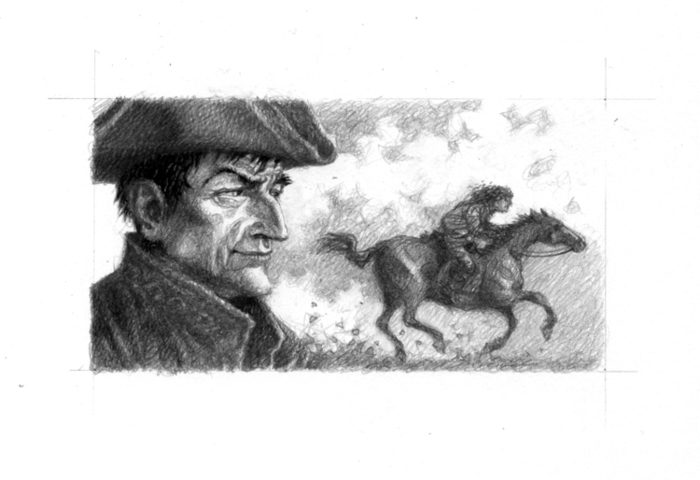 Иллюстрация Б.Акунин "Сокол и Ласточка" Шмуцтитулитул в