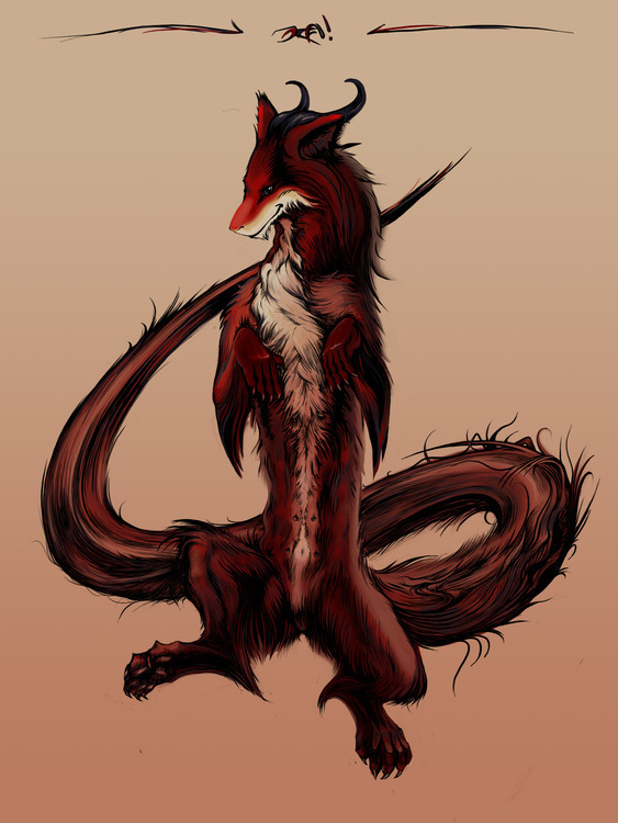 демон лисица. кицунэ демон лис. демон фокс. демон лисица. арт девятихвастая лиса девятихвостая кицунэ.