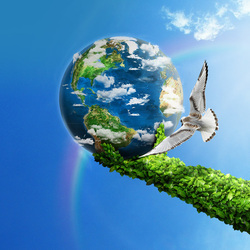 Green Hand save the Earth