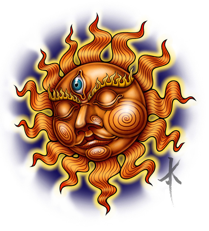 Sleeping sun