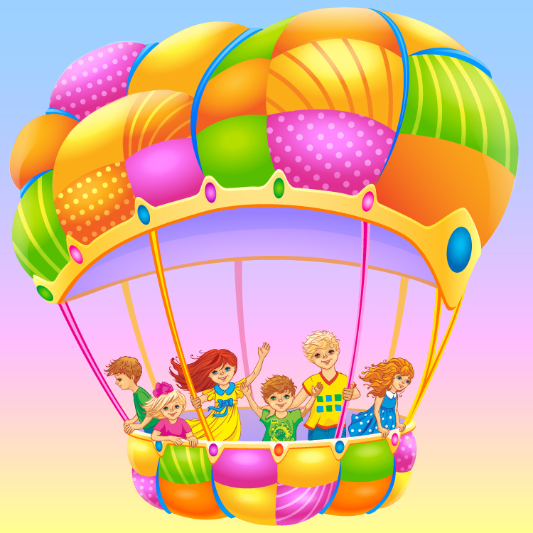 Выпуск на воздушном шаре. Дети на воздушном шаре. Воздушный шар иллюстрация. Воздушный шар детский. Воздушный шар с корзиной для детей.