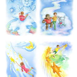 Иллюстрации к детской книжке "Lullaby"