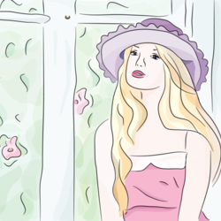 Девушка в беседке