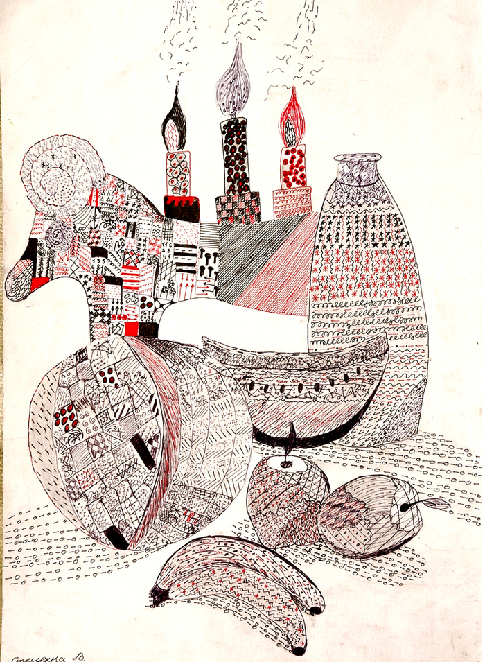 Иллюстрация Натюрморт в стиле декоративный Illustrators.ru