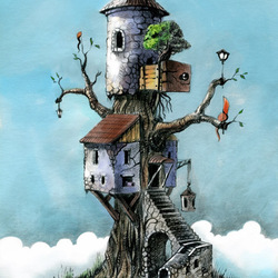 Дом на дереве (цвет)