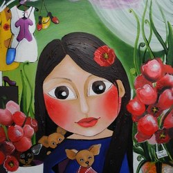 Дівчинка зі своіми улюбленцями